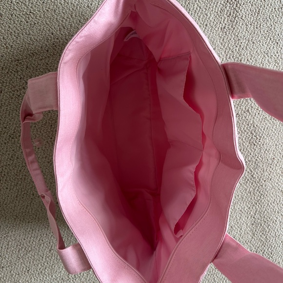 Victoria Secrets Pink Striped Tote Bag - Picture 4 of 4
